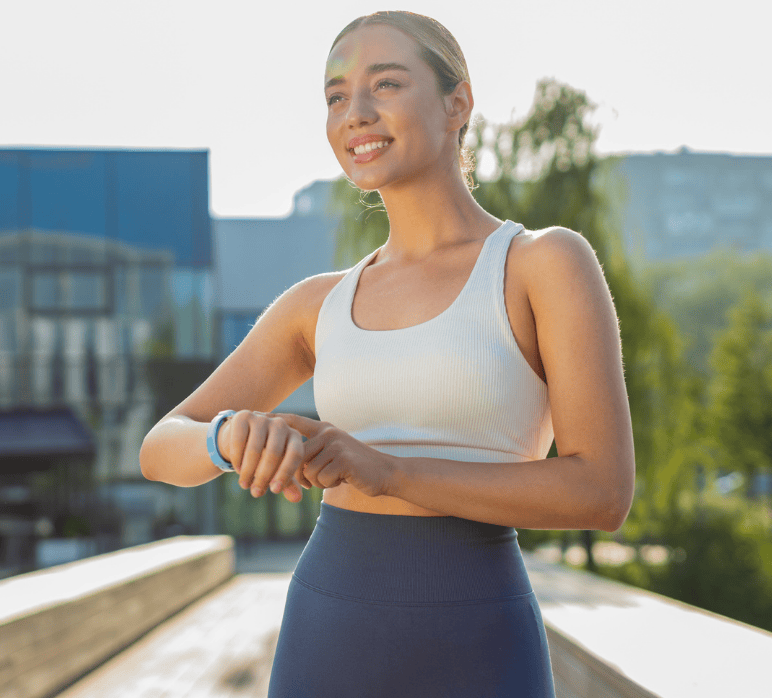 Woman sportswear thread